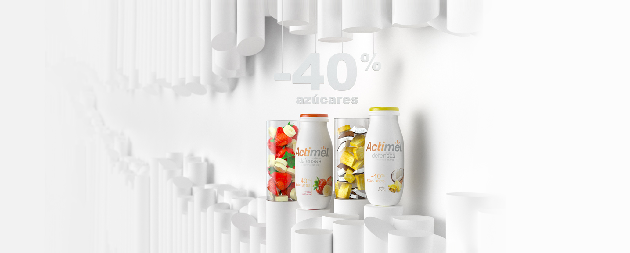Actimel -40% azúcares Background